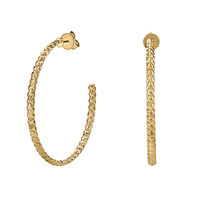 A. Jaffe large quilted hoop earrings