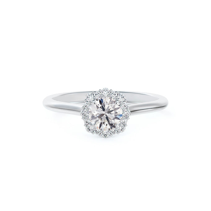 De Beers Forevermark Lady's White 18K Diamond Halo Engagement Ring