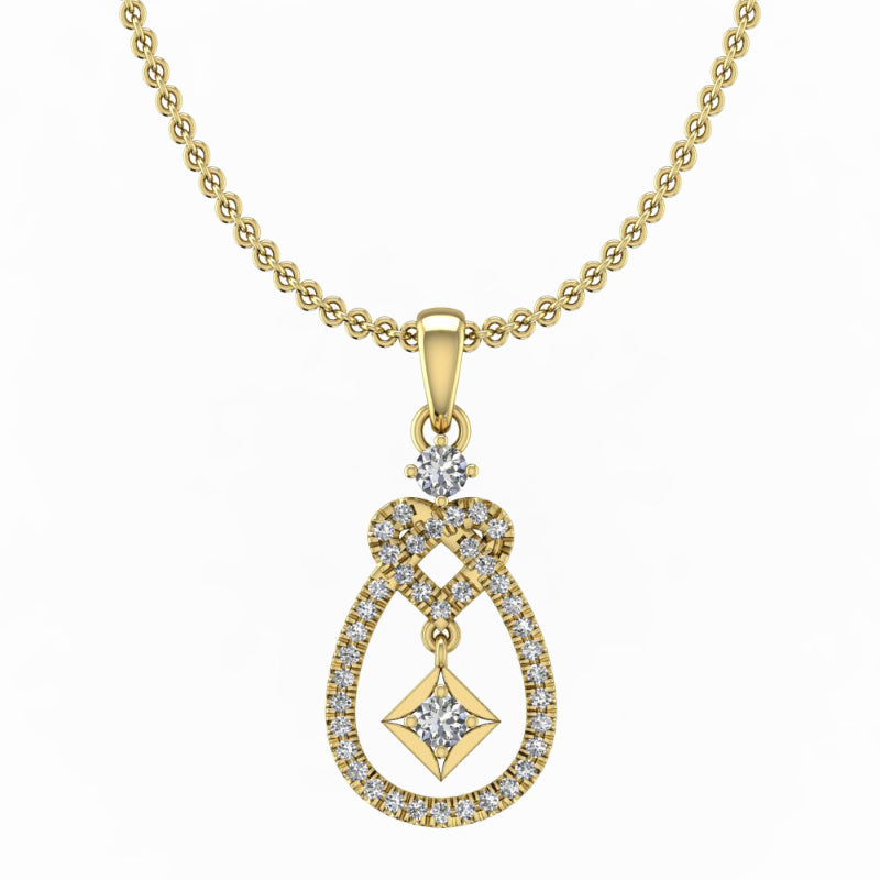 Martin Flyer Lady's Yellow 18 Karat Pendant