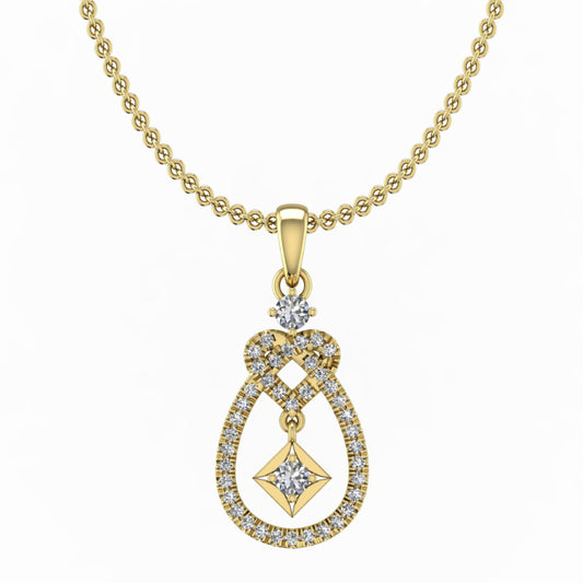 Martin Flyer Lady's Yellow 18 Karat Pendant