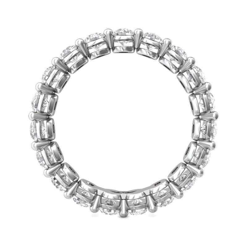 Martin Flyer Lady's White 18 Karat Eternity Anniversary Ring