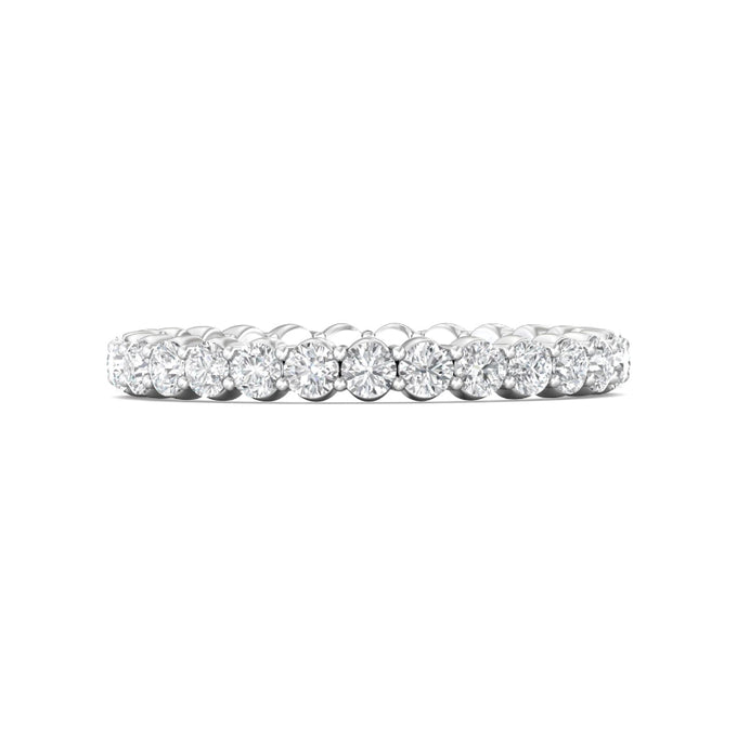 Martin Flyer Lady's White 18K Eternity Anniversary Ring