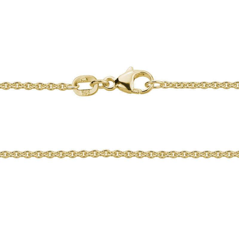 Yellow 14 Karat Cable Link Chain