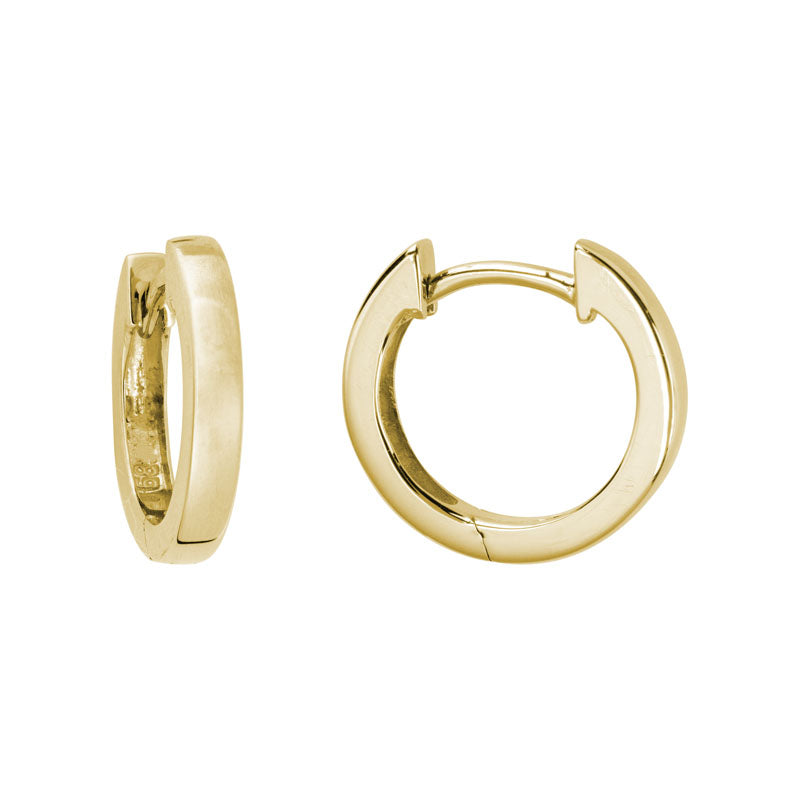 Lady's Yellow 14 Karat Huggie Earrings