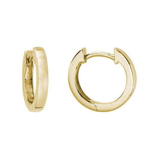 Lady's Yellow 14 Karat Huggie Earrings