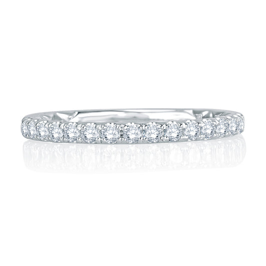 A. Jaffe Intricate Delicate Quilted Anniversary Band