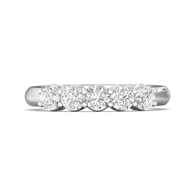 Martin Flyer Lady's White Platinum Forevermark Diamond 5 Stone Anniversary Ring SPWBAR51-00-103769