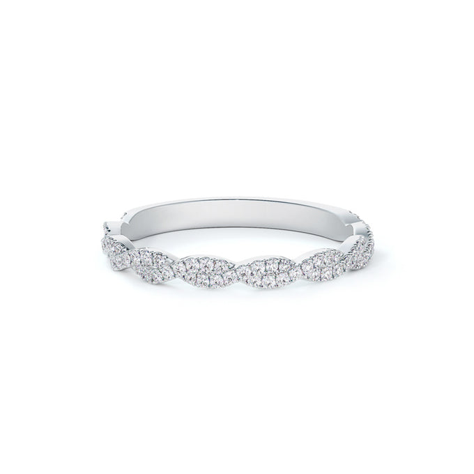 De Beers Forevermark Lady's Platinum Twist Wedding Band