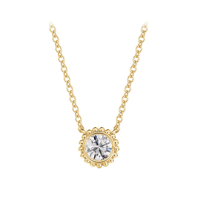 De Beers Forevermark Lady's Yellow 18K Diamond Solitaire Pendant